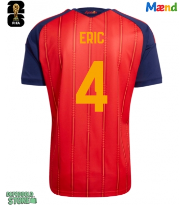 Spanien Eric Garcia #4 Replika Hjemmebanetrøje VM 2026 Kortærmet